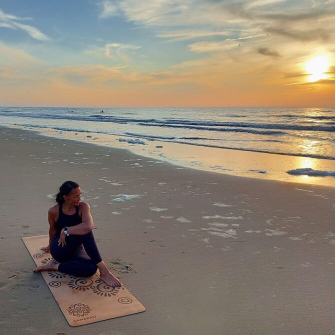 Tapis de yoga éclipse de lune