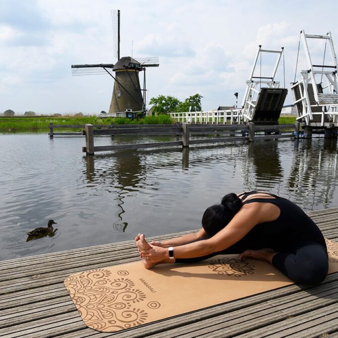 Tapis de yoga éclipse de soleil