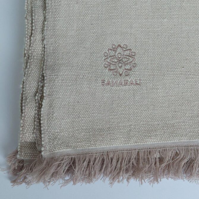 Organic Cotton Yoga Blanket - Beige Organic Cotton Yoga Blanket - Beige Organic Cotton Yoga Blanket - Beige