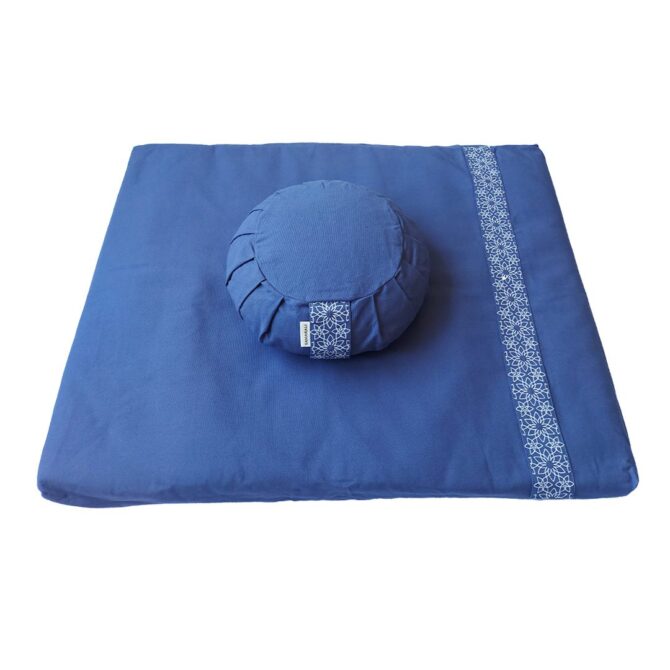 Meditation set with cushion zafu - Denim Blue Meditation set with cushion zafu - Denim Blue Meditation set with cushion zafu - Denim Blue Meditation set with cushion zafu - Denim Blue Meditation set with cushion zafu - Denim Blue