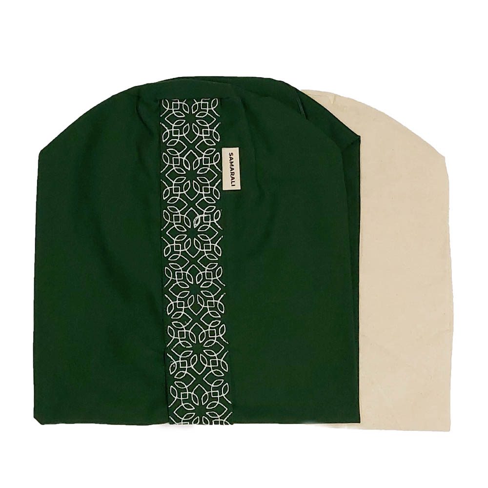 Organic Cotton Bolster Covers - Forest Green