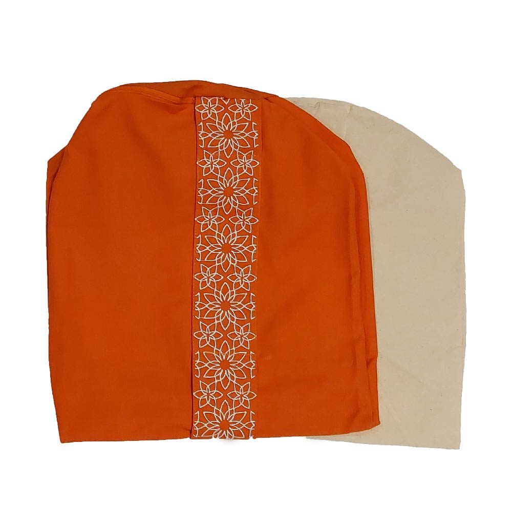 Organic Cotton Bolster Covers - Orange