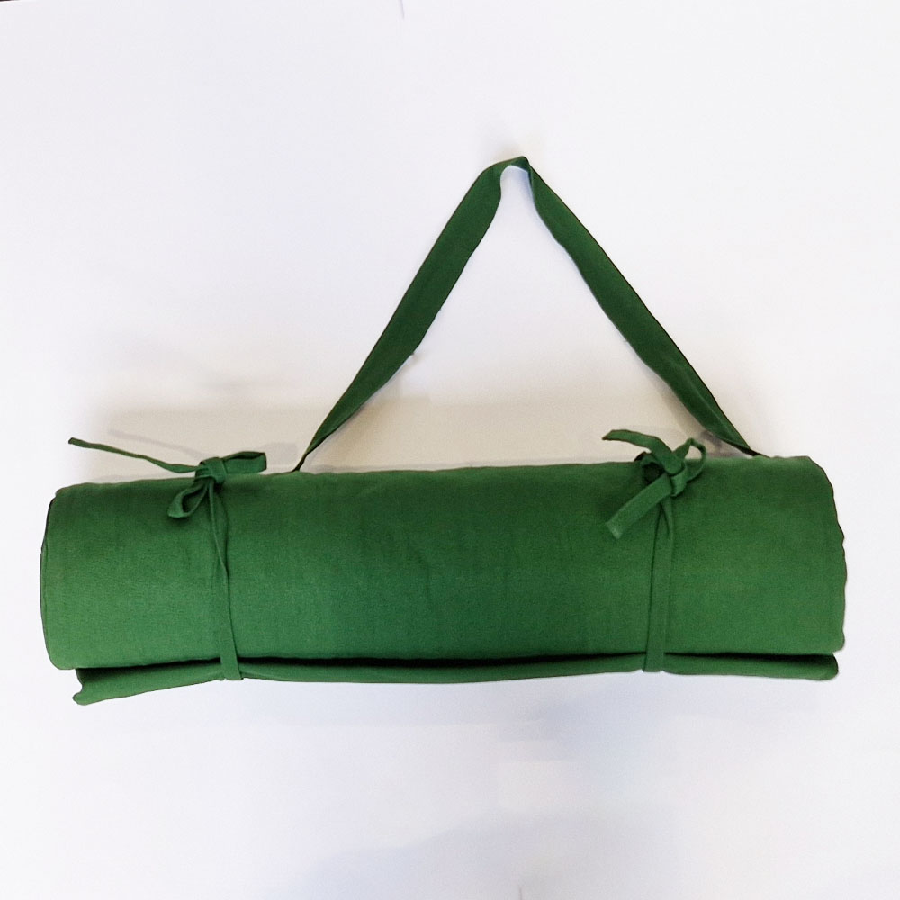 Cotton yoga mat - Forest Green
