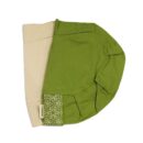 Organic Cotton Meditation Pillow Covers - Green, Crescent Cushion Organic Cotton Meditation Pillow Covers - Green, Crescent Cushion