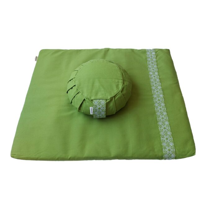 Meditation set with cushion zafu - Green Meditation set with cushion zafu - Green Meditation set with cushion zafu - Green Meditation set with cushion zafu - Green