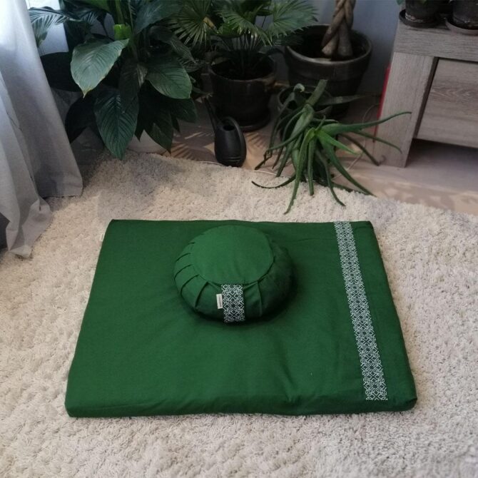 Meditation set with cushion zafu - Forest Green Meditation set with cushion zafu - Forest Green Meditation set with cushion zafu - Forest Green Meditation set with cushion zafu - Forest Green Meditation set with cushion zafu - Forest Green