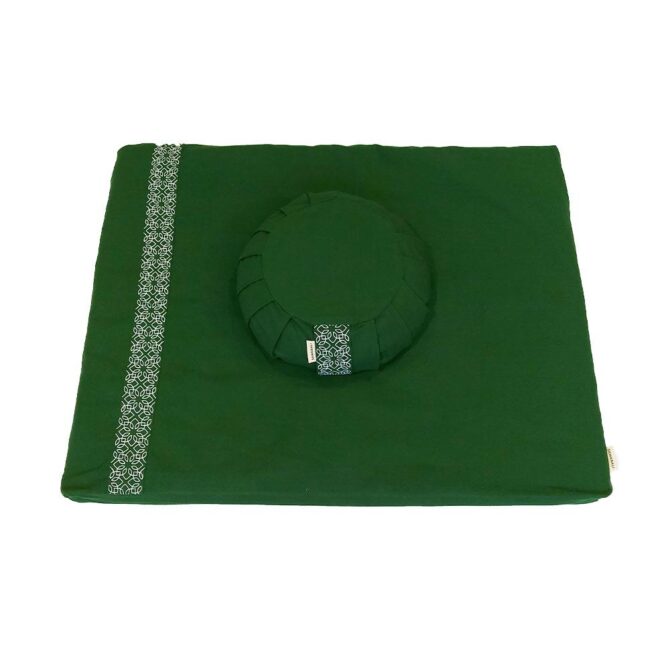 Meditation set with cushion zafu - Forest Green Meditation set with cushion zafu - Forest Green Meditation set with cushion zafu - Forest Green Meditation set with cushion zafu - Forest Green Meditation set with cushion zafu - Forest Green