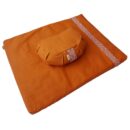 Meditation set with cushion crescent - Orange Meditation set with cushion crescent - Orange Meditation set with cushion crescent - Orange