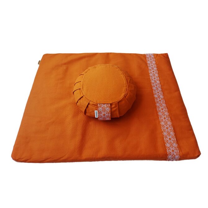 Meditation set with cushion zafu - Orange Meditation set with cushion zafu - Orange Meditation set with cushion zafu - Orange Meditation set with cushion zafu - Orange Meditation set with cushion zafu - Orange