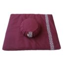 Meditation set with cushion zafu - Red Meditation set with cushion zafu - Red Meditation set with cushion zafu - Red Meditation set with cushion zafu - Red Meditation set with cushion zafu - Red