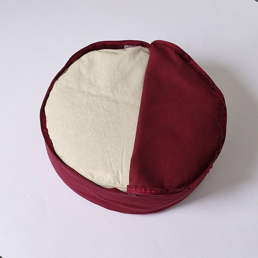 Round-meditation-pillows-XL-Square-Maroon_2 Round meditation cushion – XL - Red Round meditation cushion – XL - Red