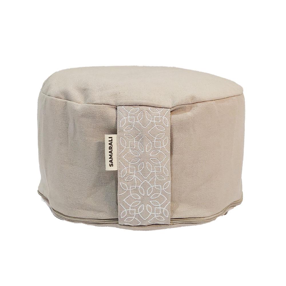 Round Meditation Pillow Lotus - Chateau grey
