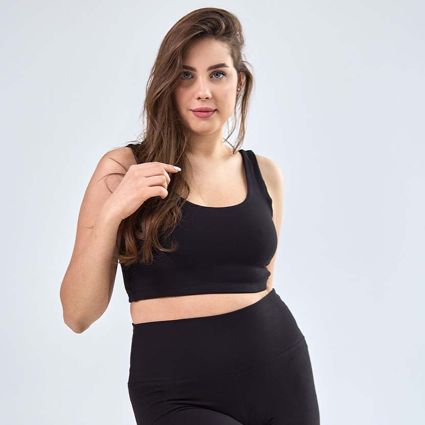 Yoga bra - Black , XL