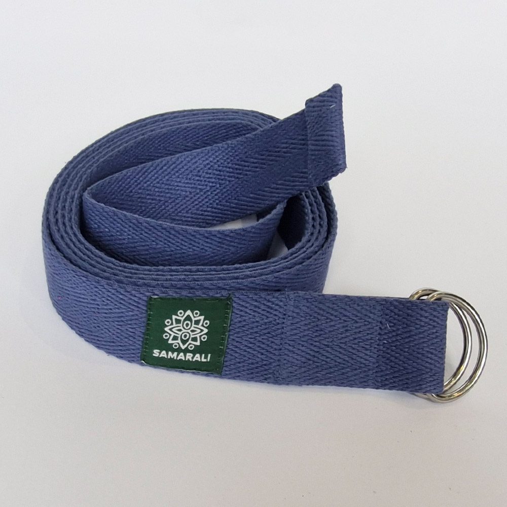 Yogariem van biologisch katoen - Denimblauw