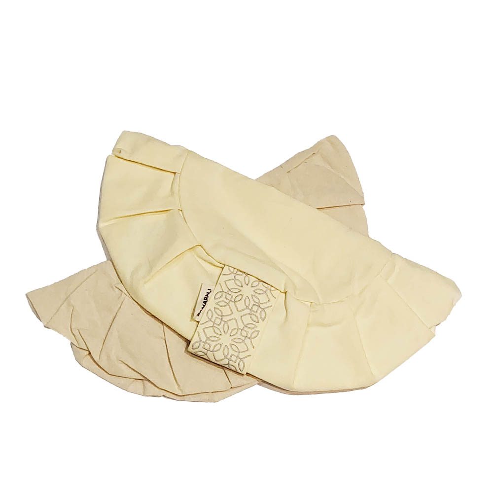 Organic Cotton Meditation Pillow Covers - Ivory - Zafu Cushion