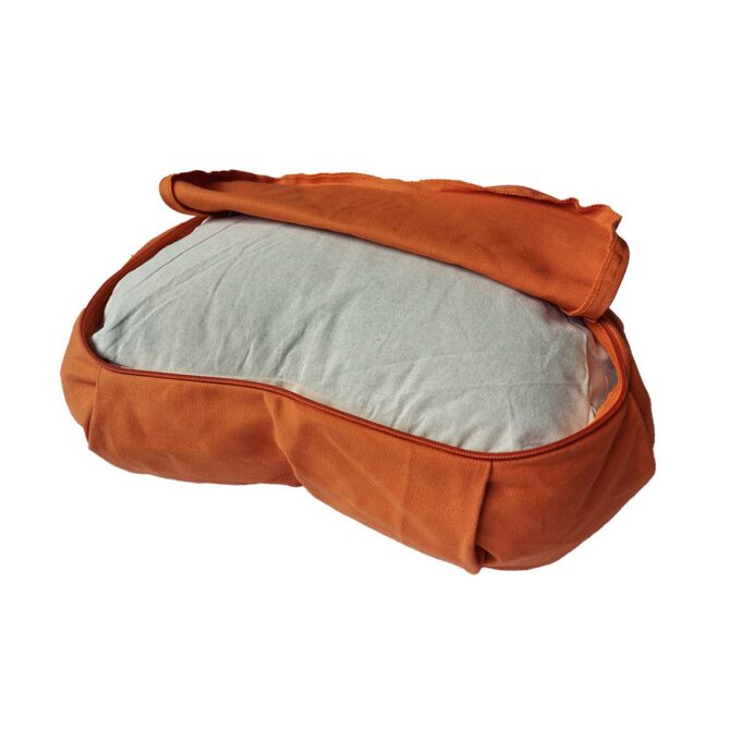 Organic Cotton Meditation Pillow Covers - Orange, Crescent Cushion Organic Cotton Meditation Pillow Covers - Orange, Crescent Cushion Organic Cotton Meditation Pillow Covers - Orange, Crescent Cushion