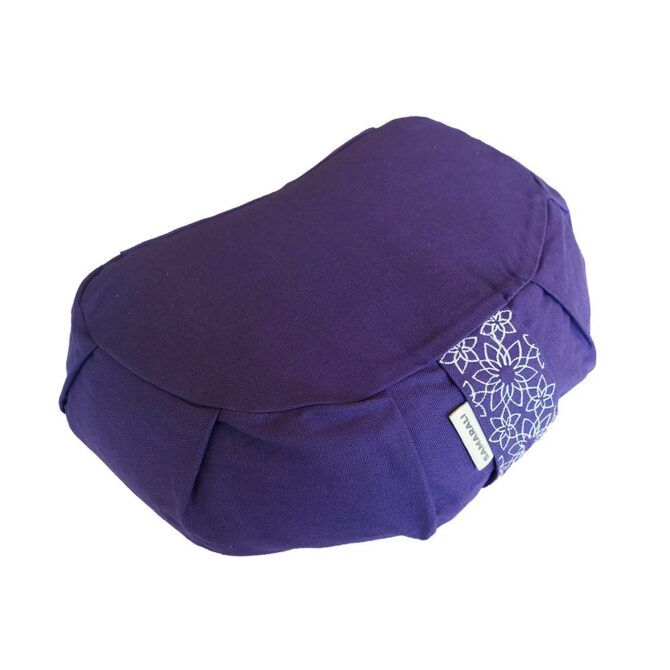 Coussin de méditation en forme de croissant - Violet Coussin de méditation en forme de croissant - Violet