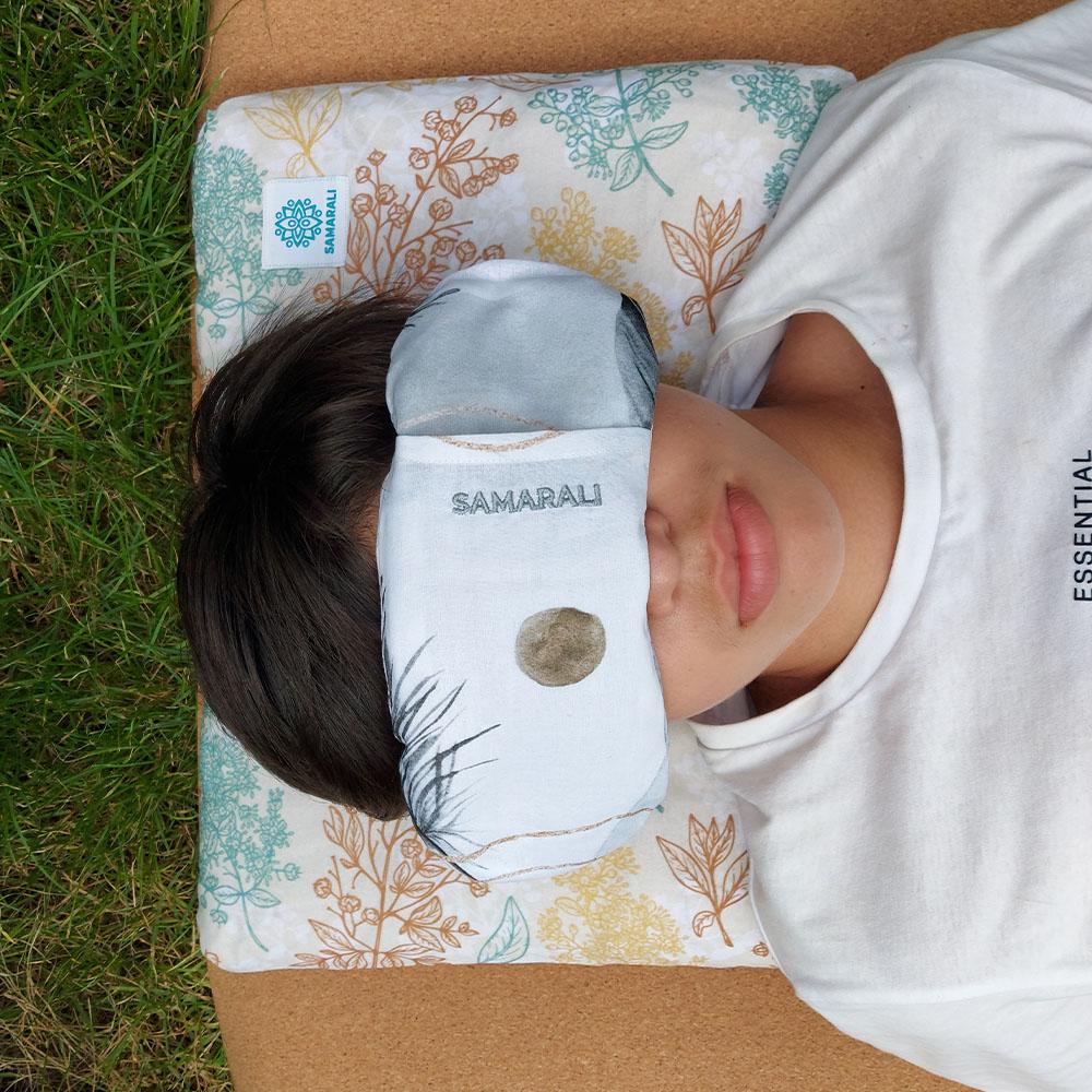 Augen-Kissen-Whilte-Savasana-Kissen-Gelb Eyе Kopfkissen aus Bio-Baumwolle - Weiß Eyе Kopfkissen aus Bio-Baumwolle - Weiß Eyе Kopfkissen aus Bio-Baumwolle - Weiß