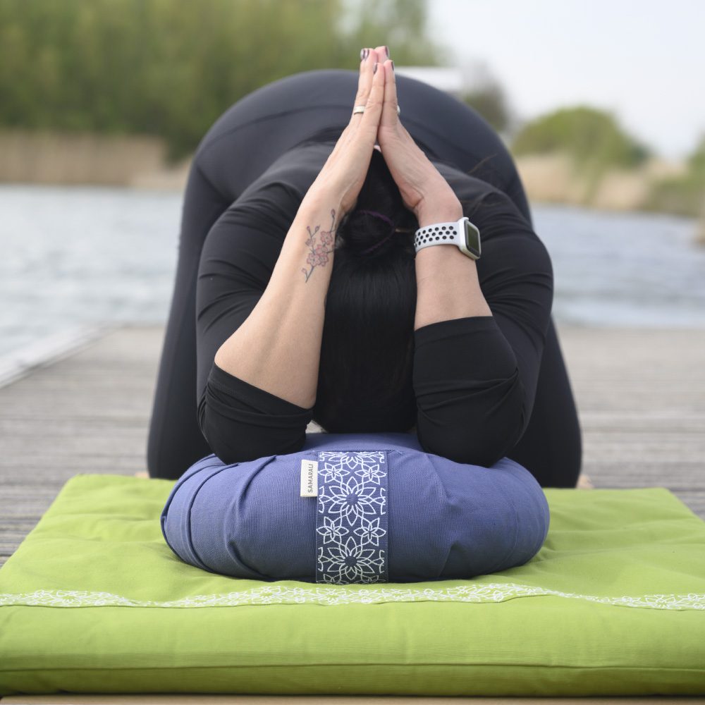 meditation-cushion-blue Meditation accessories for everyday use