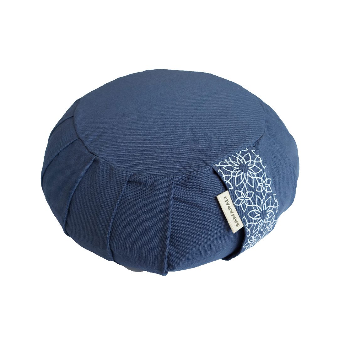 Zafu meditation cushion - Denim Blue