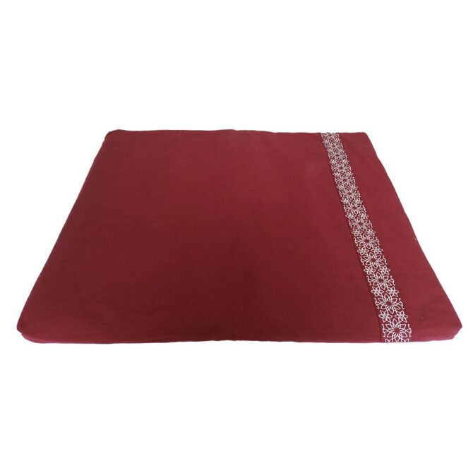 Meditation set with cushion crescent - Red