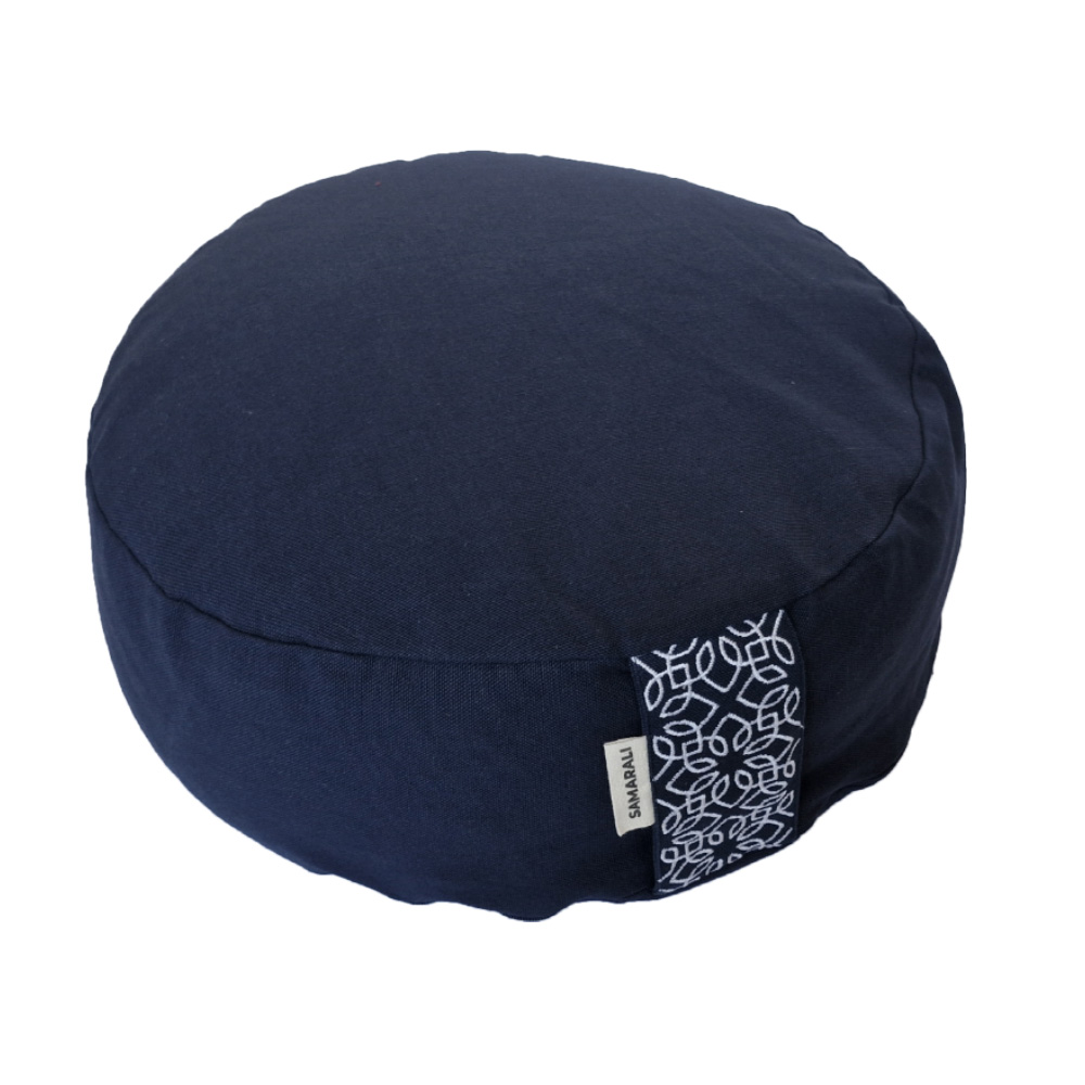 Round meditation cushion - XL - Navy Blue