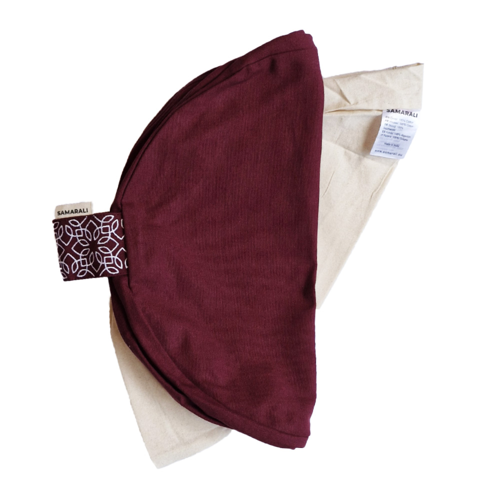 Round cushion XL maroon