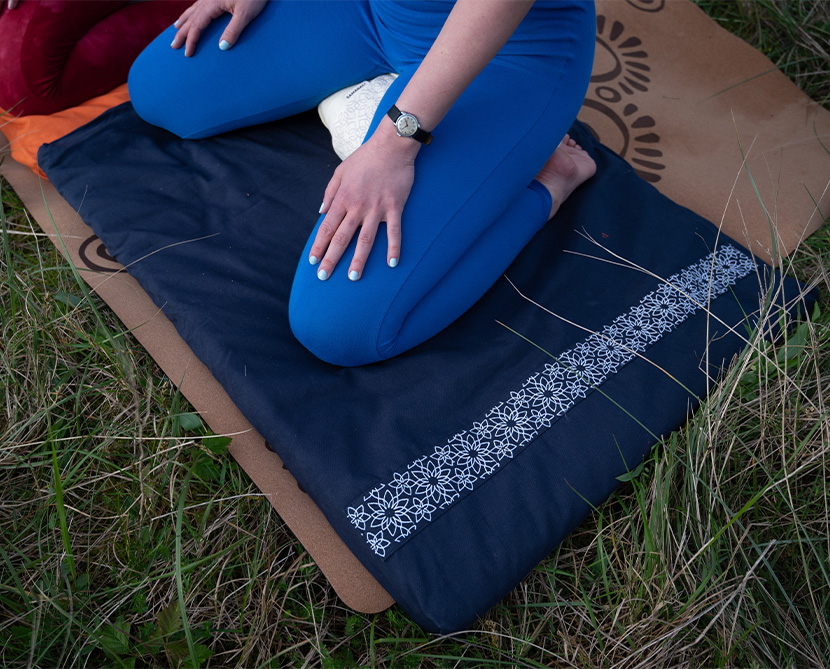 What is the difference between zafu and zabuton cushions?  sustainable yoga mats