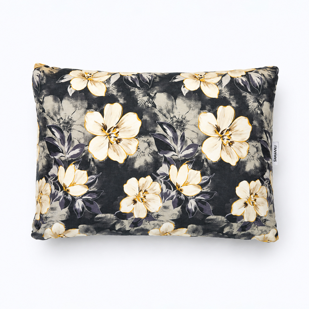 Floral Drift Savasana-kussen, nekkussen 2